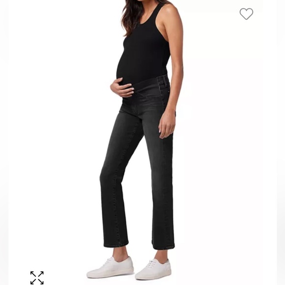 Joe's Jeans The Icon Mid Rise Crop Bootcut Maternity Jeans in Delphine - Picture 1 of 6